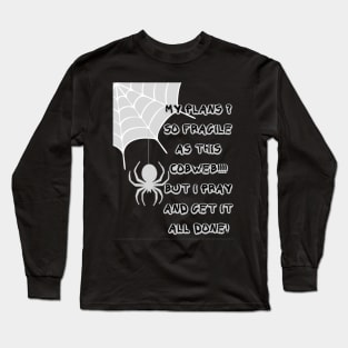 SPIDER COBWEB DESIGN Long Sleeve T-Shirt